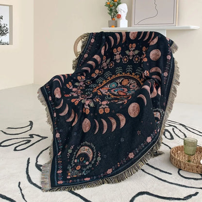 DecorBites™ Geo Tassel Picnic Mat & Sofa Cover