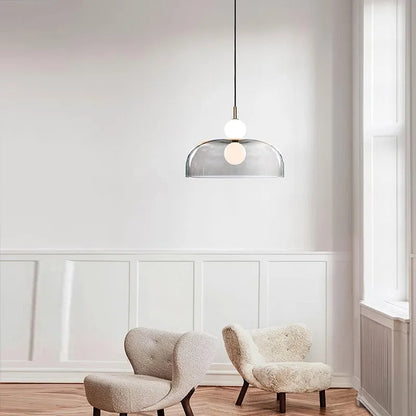 DecorBites™ Glass Ball Pendant Light: Modern Decor for Duplex Stairwells, Living Room, Bedroom