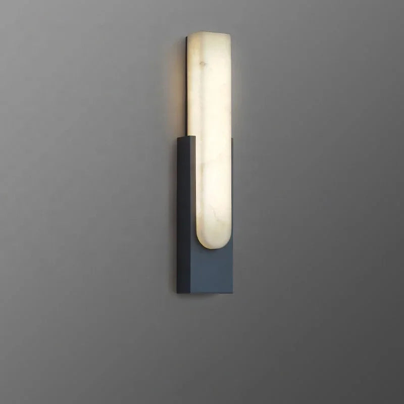 DecorBites™ Grey Metal LED Marble Wall Sconce Lamp for Nordic Modern Bedroom