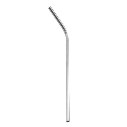 DecorBites™ 304 Stainless Steel Reusable Straws Set for Drinks - Eco-Friendly Metal Curved & Straight