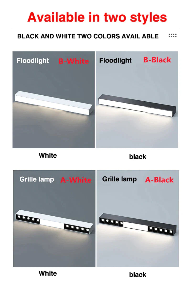 DecorBites™ LED Linear Ceiling Lamp for Living Room, Dining Room, Bedroom - Minimalist Design