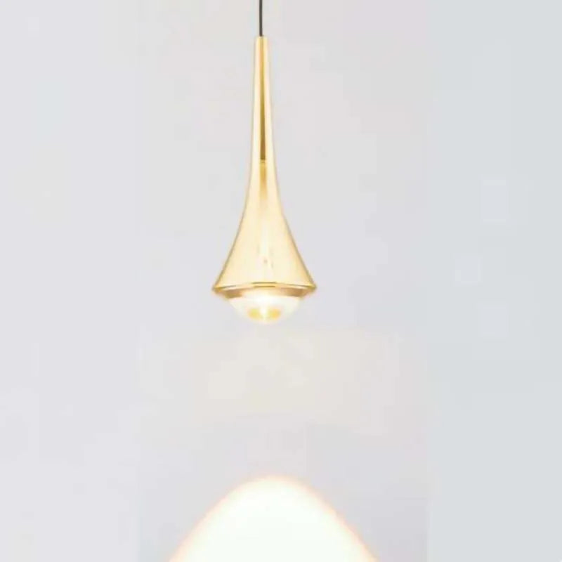 Modern Gold Adjustable Cord Pendant Light