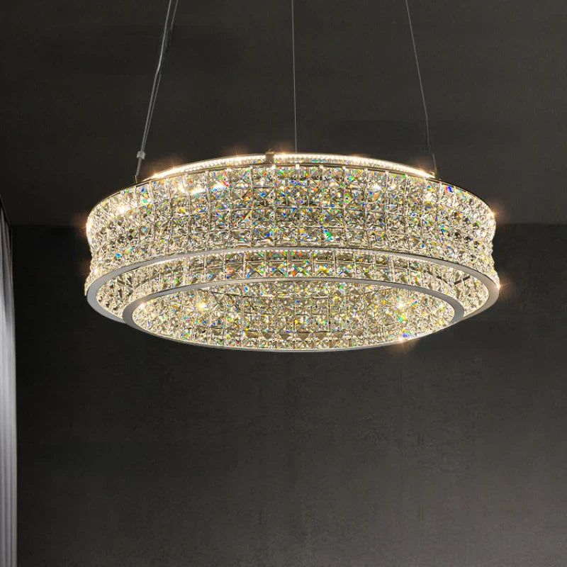 Gold Crystal Restaurant Chandelier