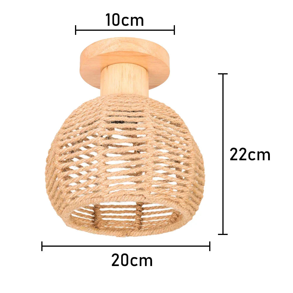 Hemp Rope Ceiling Chandelier