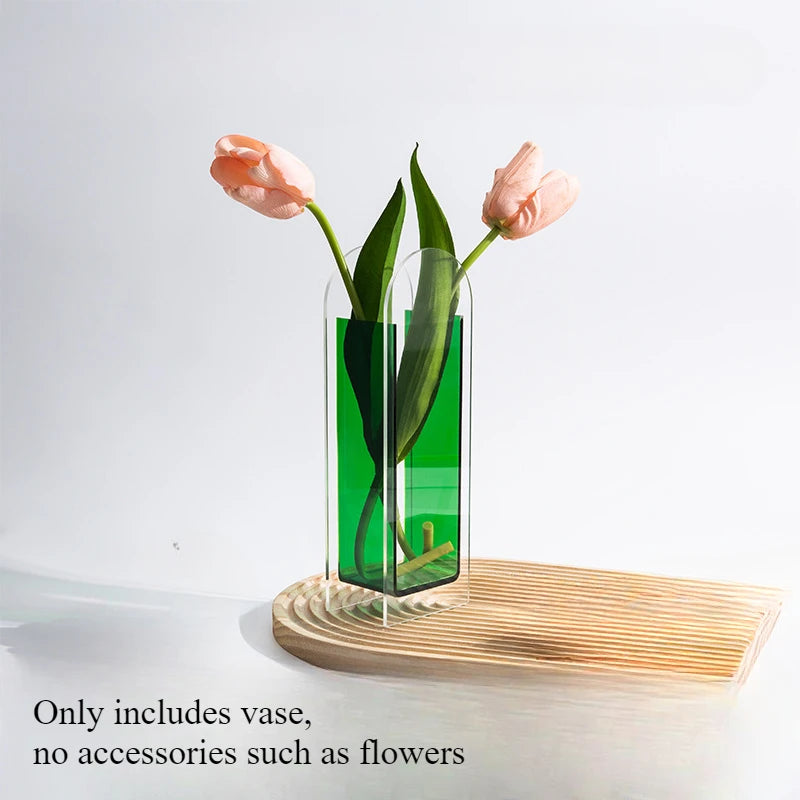 Acrylic Vase Transparent Decoration