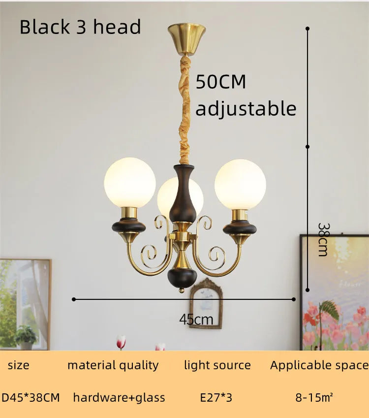 DecorBites™ Cream Style LED Chandelier for Bedroom, Living Room, Dining Room