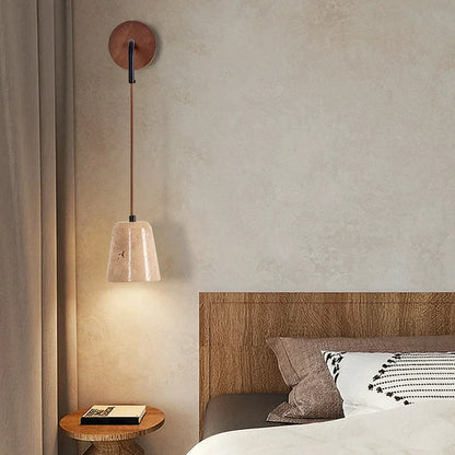 DecorBites™ LED Yellow Travertine Stone Wall Lamp - Nordic Modern Stair Light