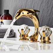 Gold Brass Dolphin Faucet