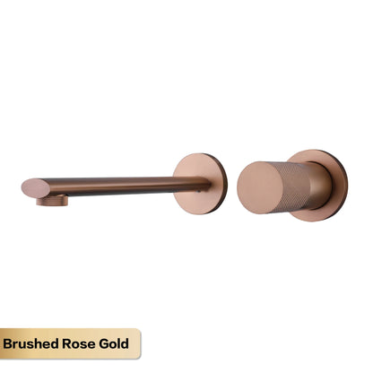 Luxury Rose Gold Wall Mounted Bathroom Faucet