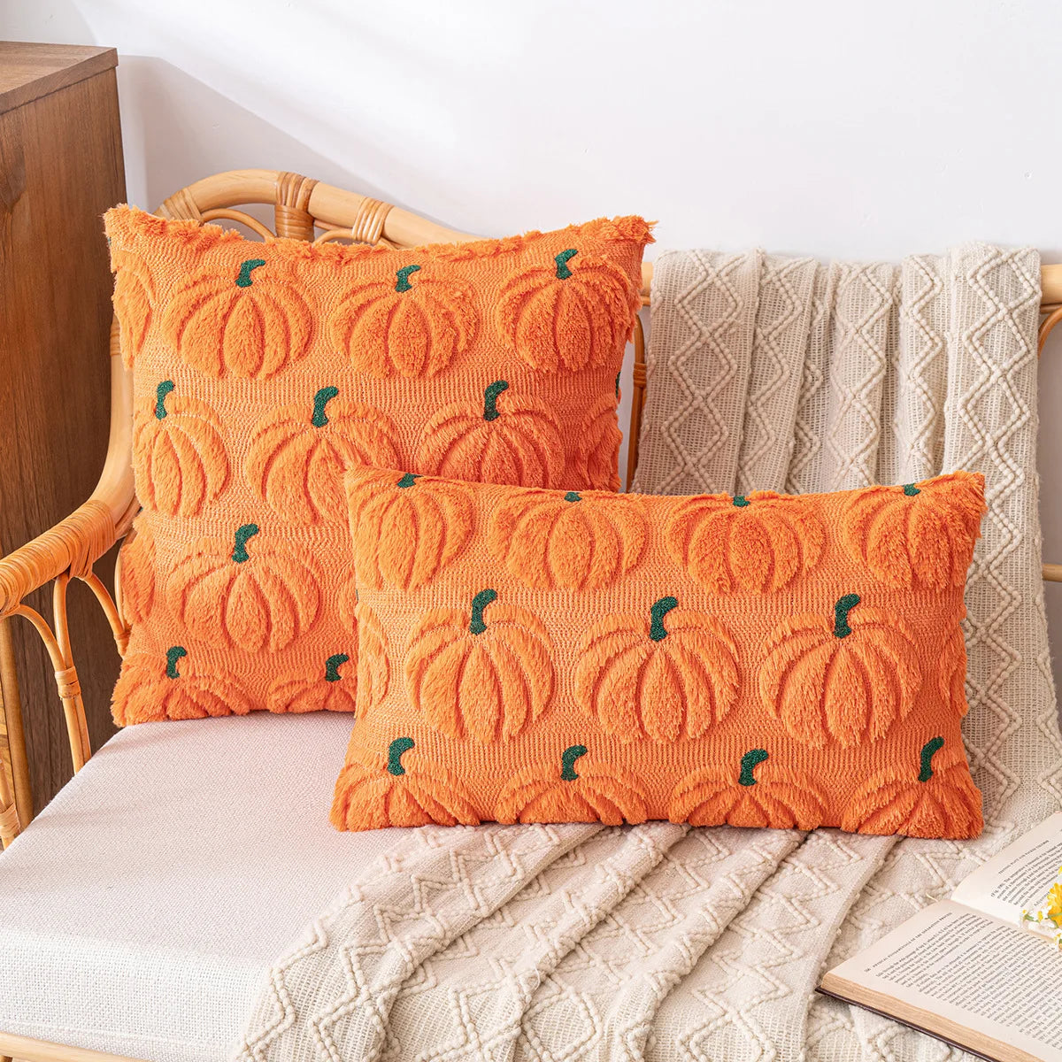 Plush Halloween Cushion Cover
