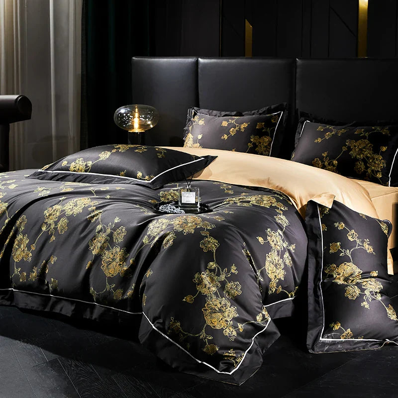 Gold Cotton Bedding Set