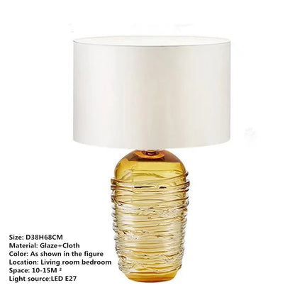 DecorBites™ Glaze Table Lamp - Nordic Modern Design for Living Room, Bedroom, Hotel