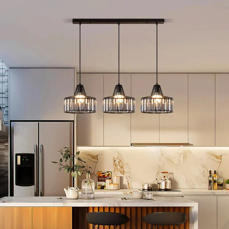 Matte Black LED Chandelier