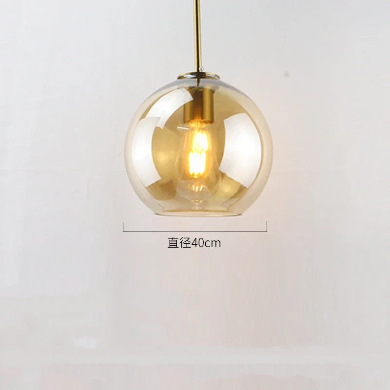 DecorBites™ Glass Ball LED Pendant Lights for Chic Home Decor and Lighting