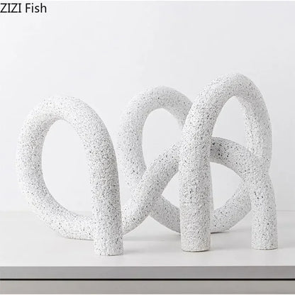 DecorBites™ Abstract Twisted Knot Sculpture for Room Aesthetics Decor