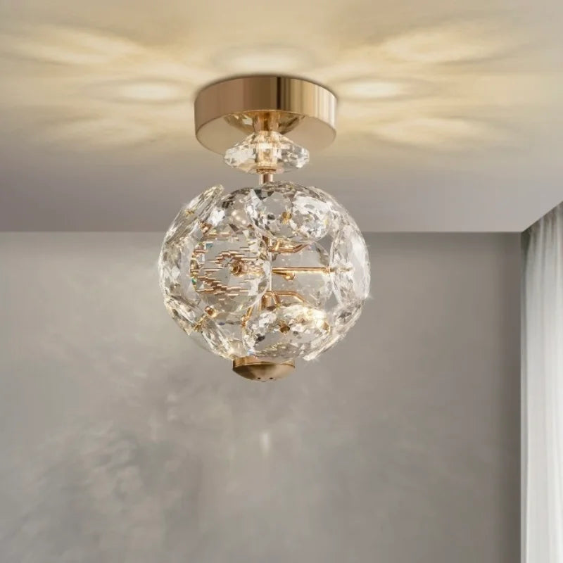 DecorBites™ Crystal Pendant Chandelier for Bedroom Bathroom Modern Decor