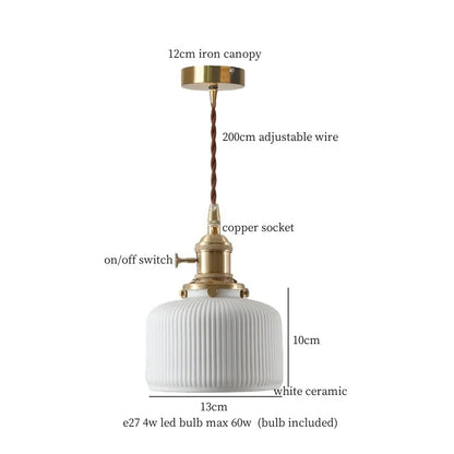 Green Ceramic Pendant Light