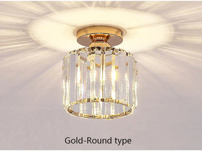 DecorBites™ Crystal LED Ceiling Light for Home Decor, Modern Aisle Light Fixture for Bedroom Living Room