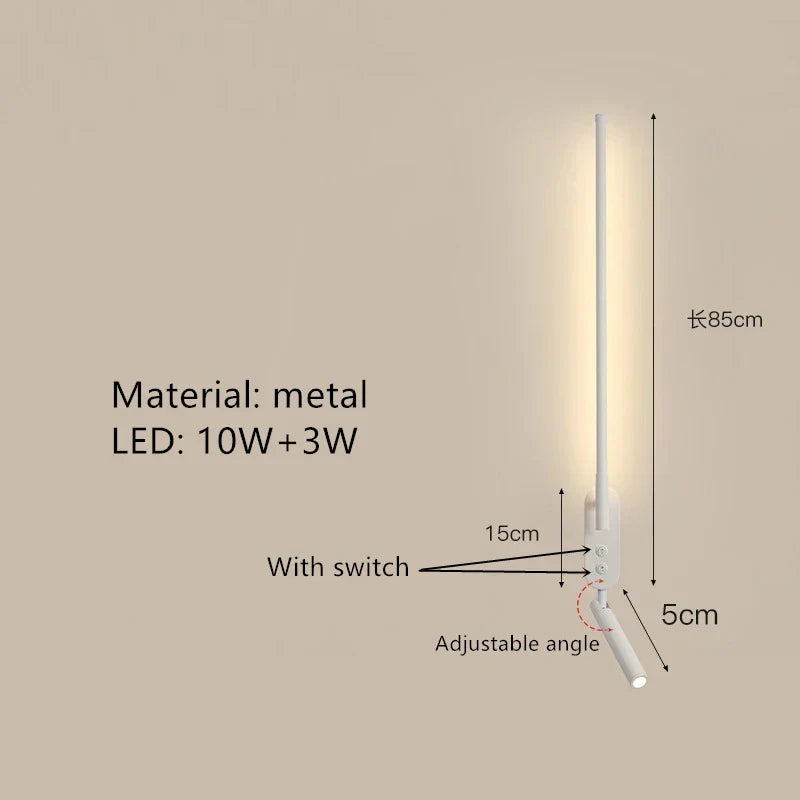 DecorBites™ Adjustable Angle LED Wall Lamp 3000K Sconces for Bedside Reading