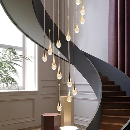 DecorBites™ Crystal Bubble Ball Pendant Lights for Stairs, Dining, Living Room Decor