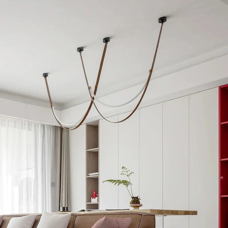 Leather Nordic LED Pendant