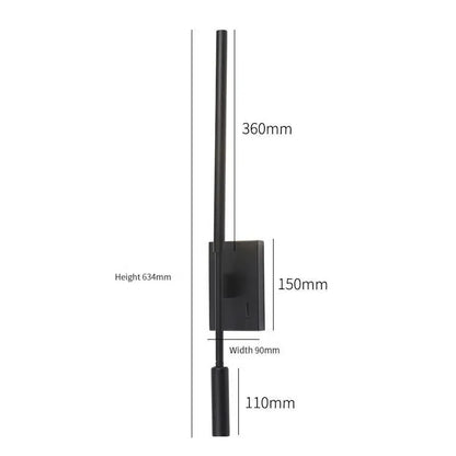 DecorBites™ Decorative LED Wall Lamp for Hotel Model Room, Bedside & Aisle Light