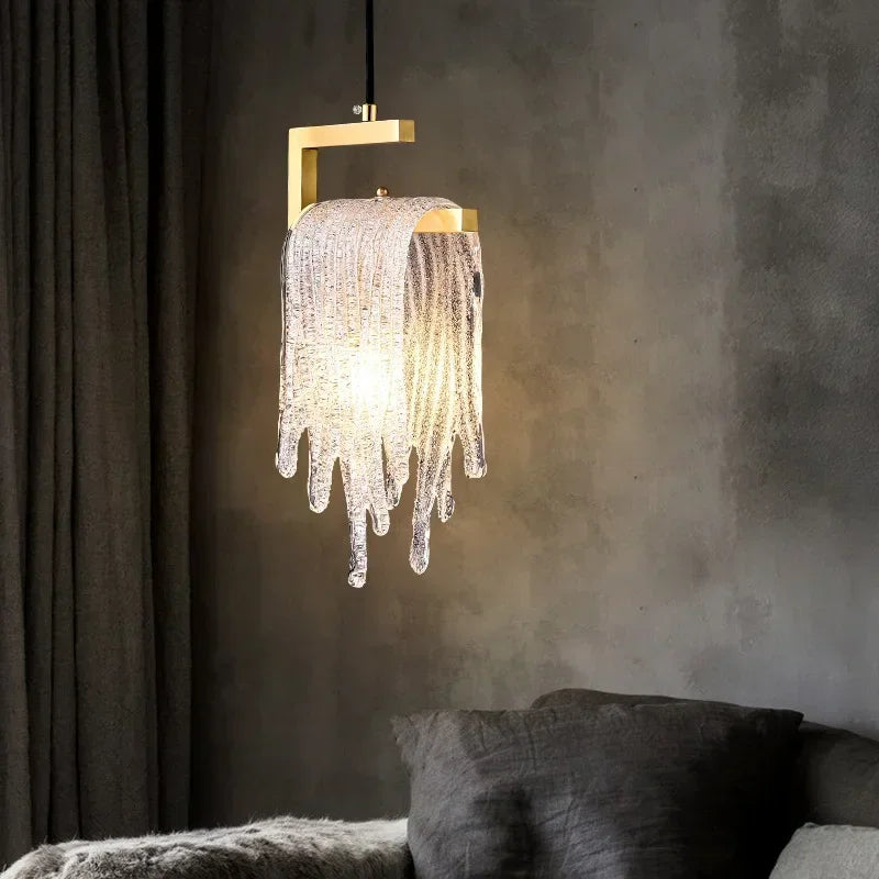 DecorBites™ Crystal LED Pendant Light: Modern Bedroom Hallway Living Room Art Decoration Fixture