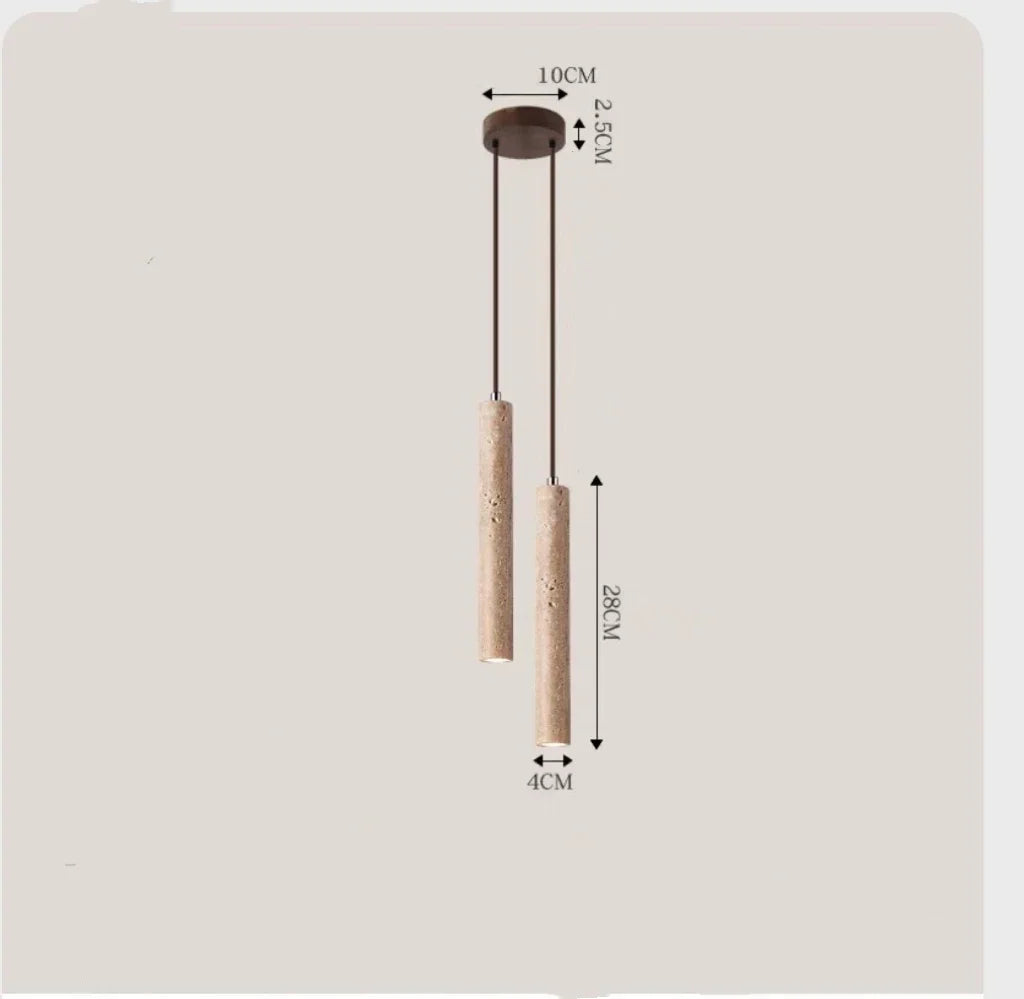 DecorBites™ Yellow Cave Stone Pendant Light