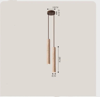 DecorBites™ Yellow Cave Stone Pendant Light