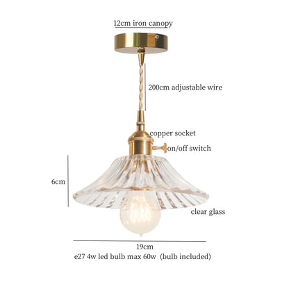 DecorBites™ Green Glass LED Pendant Light Fixture - Modern Nordic Hanging Lamp