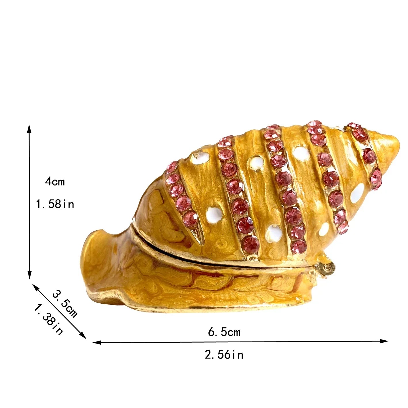 Enamel Conch Trinket Box