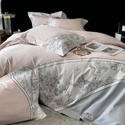 Butterfly Embroidery Duvet Set
