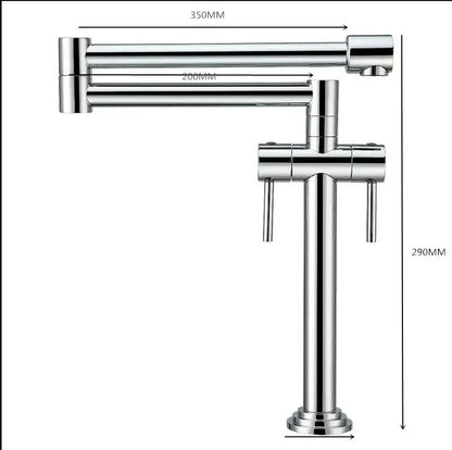 DecorBites™ Kitchen Faucet: Solid Brass Deck Mounted Sink Mixer in Multiple Finishes