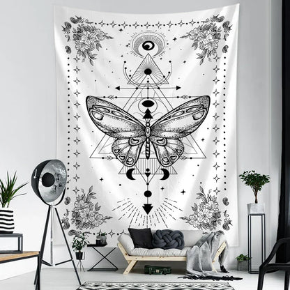 DecorBites™ Geometric Butterfly Tapestry Wall Hanging for Bohemian Home Decor