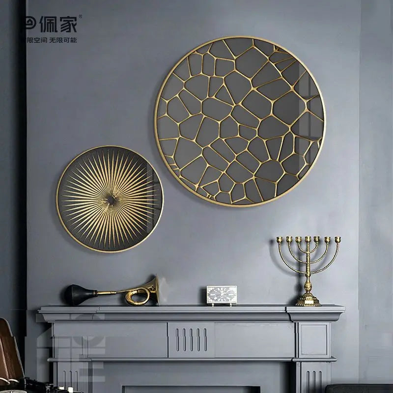 Gold Foil Abstract Art