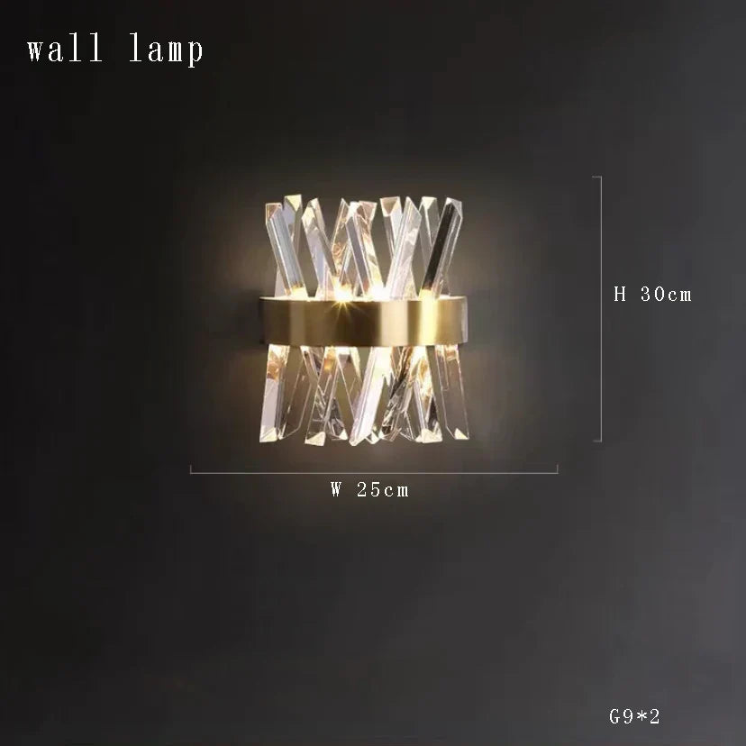 DecorBites™ Crystal Circular Staircase Chandelier for Villa Duplex Foyer Decoration