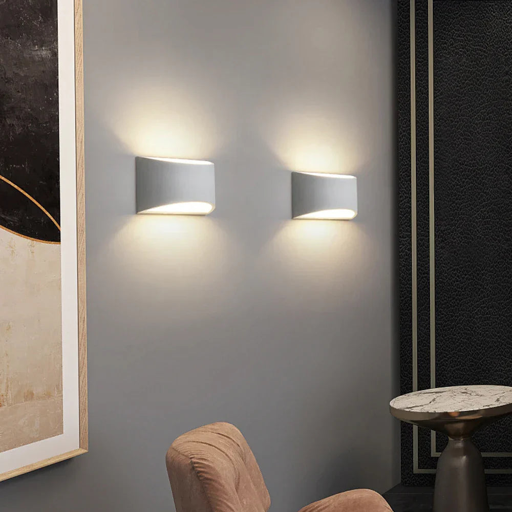 DecorBites™ Gypsum LED Wall Lamp 5W Sconces Modern Indoor Lighting Bedroom Living Room