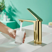 Gold Gray Bathroom Faucet