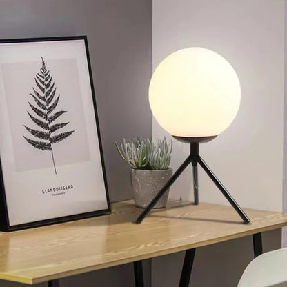 DecorBites™ Glass Ball Table Lamp: Modern Nordic LED Desk Light