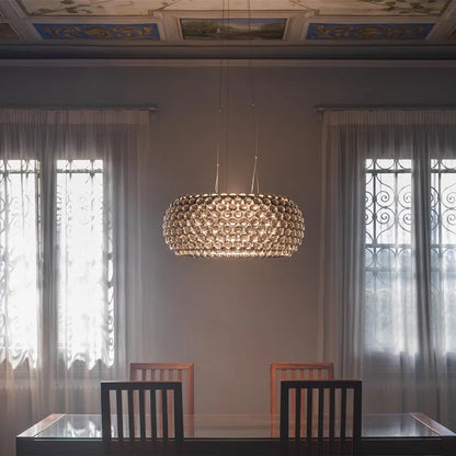 DecorBites™ Acrylic RS7 Bulb Pendant Lights Caboche Dia35/50/65CM Clear Gold Lamp