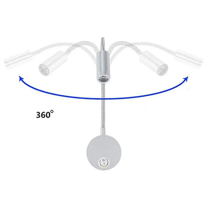 DecorBites™ LED Bedside Wall Sconces 3W Reading Lamp Night Light Fixture