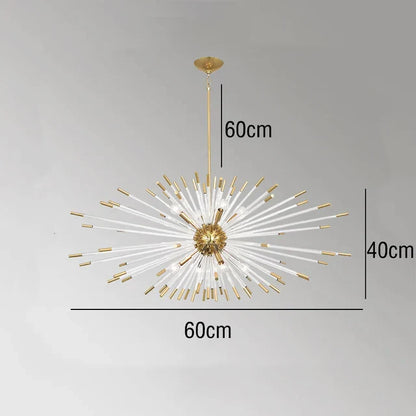 DecorBites™ Crystal Dandelion LED Chandelier for Luxury Indoor Decor