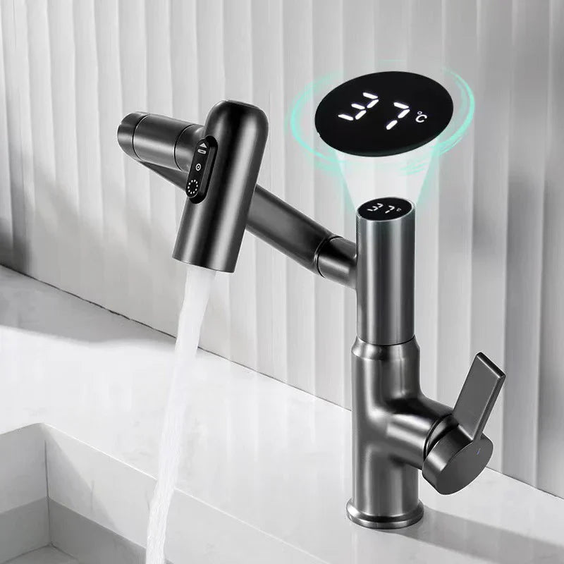 LED Rotating Basin Faucet