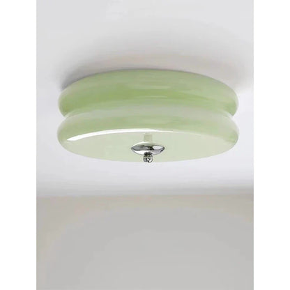 DecorBites™ Cream Medieval Glass Ceiling Lamp for Living Room, Dining Room, Bedroom & Study