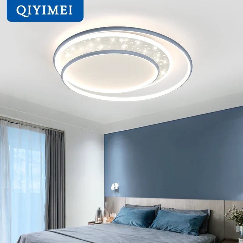 Gold Gray LED Chandelier