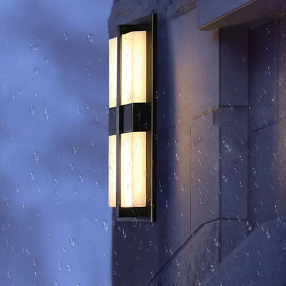 DecorBites™ LED Wall Light Waterproof Garden Porch Sconce, Imitation Marble, IP65 Rated