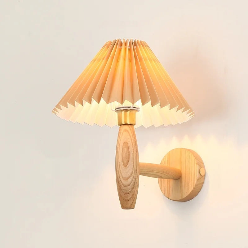 Walnut LED Wall Sconce Vintage Loft Style