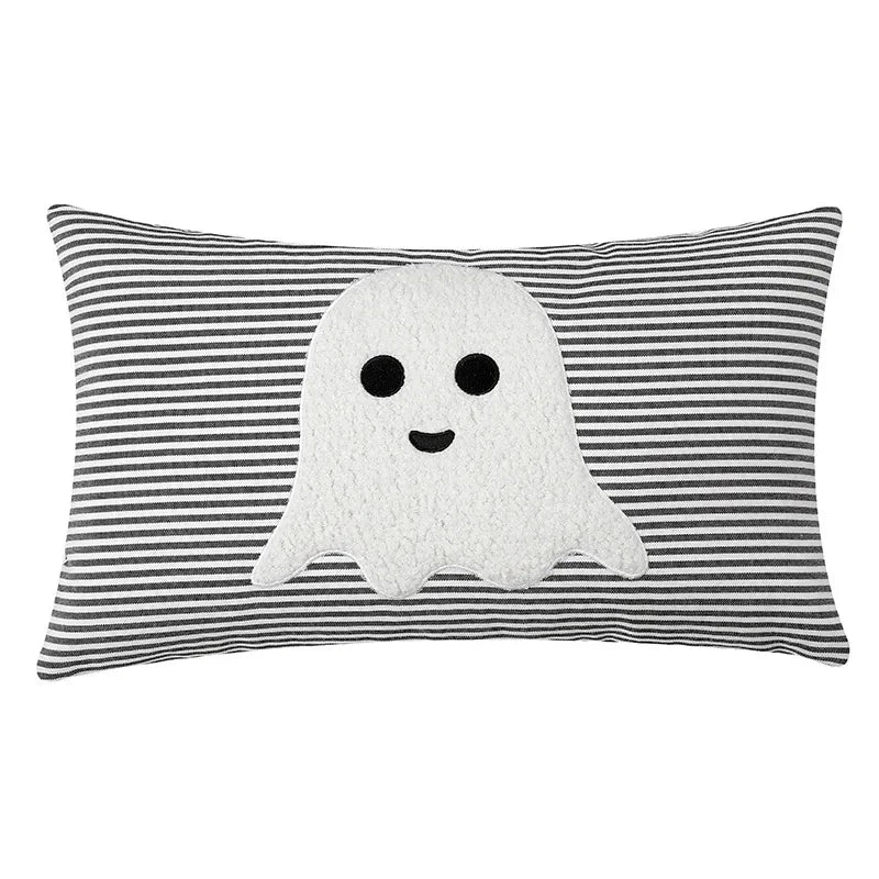 Ghost Embroidery Throw Pillow