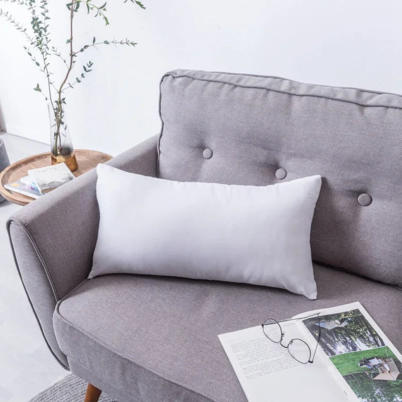 DecorBites™ Geometric Embroidery Tassel Cushion Cover - Grey White Simple Loop Tufted Pillow