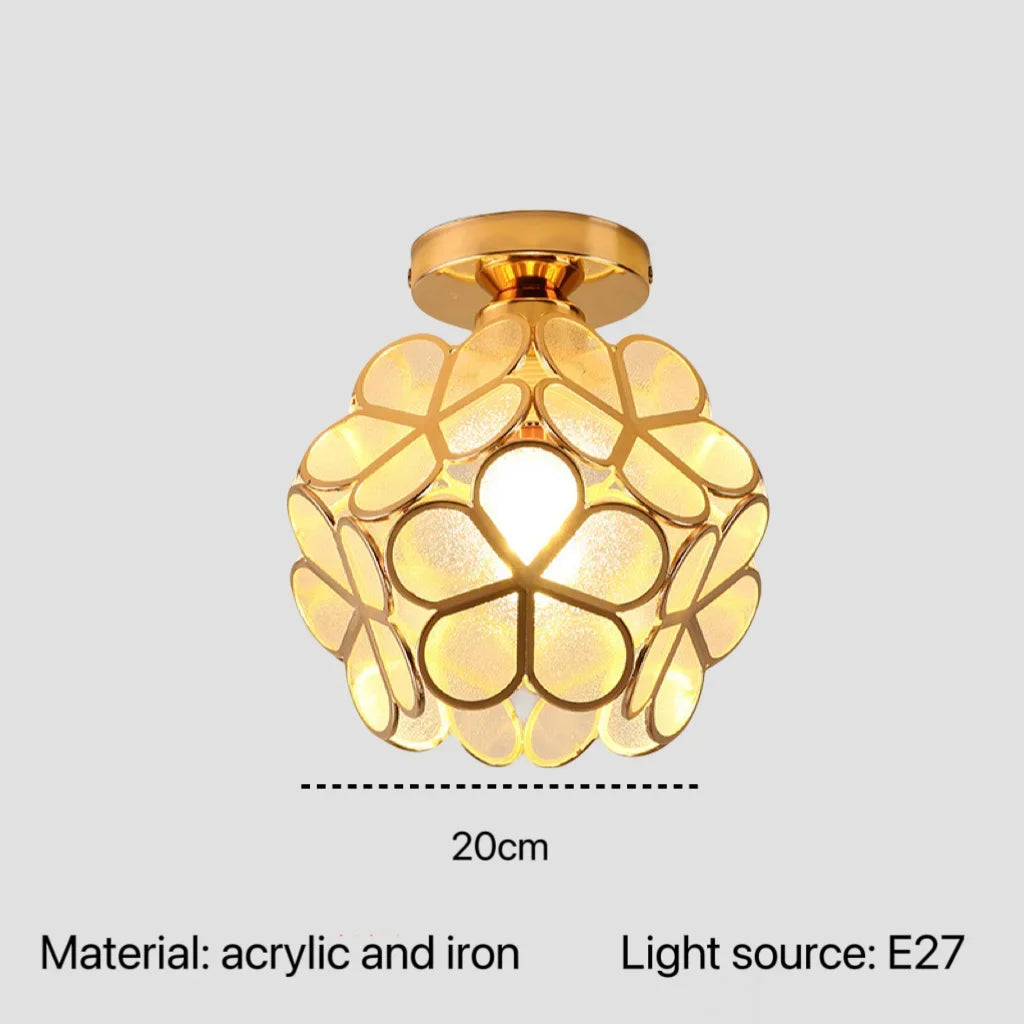 Acrylic Pendant Lamp Flower Design